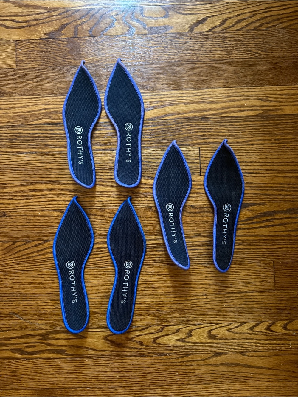 Rothy's Black Insoles with Blue Trim - Women's Replacement Liners